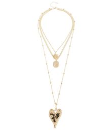 EVRIS | HEART MOTIF 3連ロングネックレス(ネックレス)