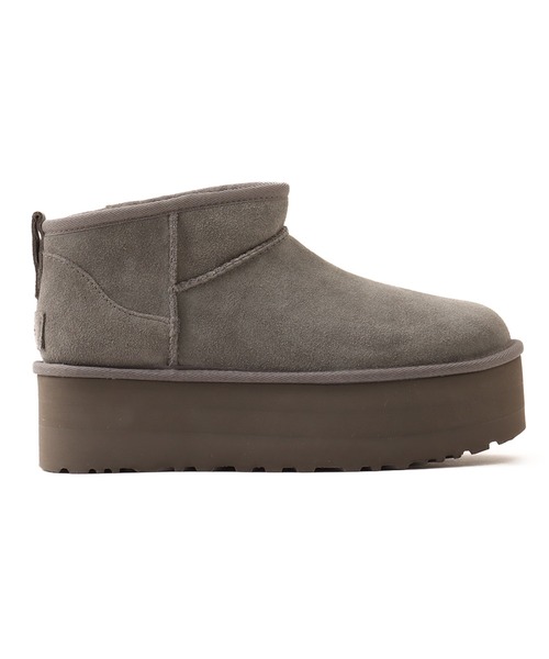 UGG(アグ)の「UGG W CLASSIC ULTRA MINI / アグ クラシック ウルトラ ミニ プラットフォーム(ブーツ・レディース・グレー・23.0cm/24.0cm/25.0cm/22.0cm)」の4枚目の写真