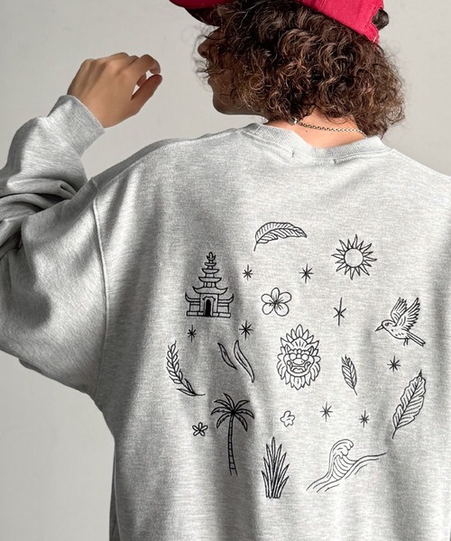 Classical Origin(クラシカルオリジン)の「「背中で魅せる。」バック刺繍入りスウェットトレーナー(長袖)/Back Embroidery Sweat Trainer(スウェット・メンズ・杢グレー/ホワイト/レッド/ブラック・SMALL/MEDIUM/LARGE)」の17枚目の写真
