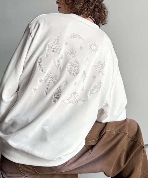 Classical Origin(クラシカルオリジン)の「「背中で魅せる。」バック刺繍入りスウェットトレーナー(長袖)/Back Embroidery Sweat Trainer(スウェット・メンズ・杢グレー/ホワイト/レッド/ブラック・SMALL/MEDIUM/LARGE)」の7枚目の写真