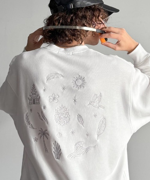 Classical Origin(クラシカルオリジン)の「「背中で魅せる。」バック刺繍入りスウェットトレーナー(長袖)/Back Embroidery Sweat Trainer(スウェット・メンズ・杢グレー/ホワイト/レッド/ブラック・SMALL/MEDIUM/LARGE)」の8枚目の写真
