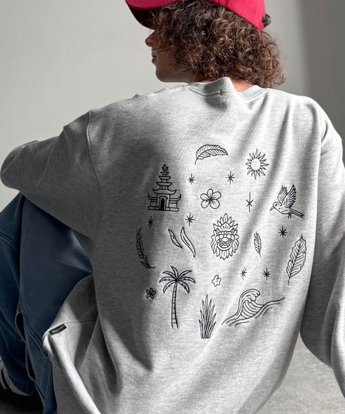 Classical Origin(クラシカルオリジン)の「「背中で魅せる。」バック刺繍入りスウェットトレーナー(長袖)/Back Embroidery Sweat Trainer(スウェット・メンズ・杢グレー/ホワイト/レッド/ブラック・SMALL/MEDIUM/LARGE)」の16枚目の写真