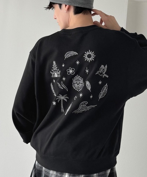 Classical Origin(クラシカルオリジン)の「「背中で魅せる。」バック刺繍入りスウェットトレーナー(長袖)/Back Embroidery Sweat Trainer(スウェット・メンズ・杢グレー/ホワイト/レッド/ブラック・SMALL/MEDIUM/LARGE)」の5枚目の写真