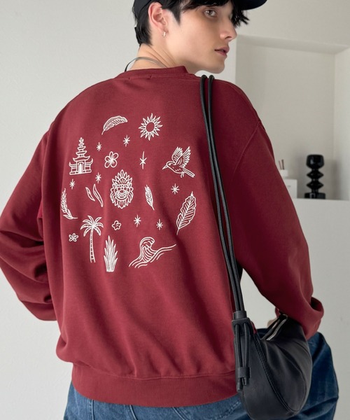 Classical Origin(クラシカルオリジン)の「「背中で魅せる。」バック刺繍入りスウェットトレーナー(長袖)/Back Embroidery Sweat Trainer(スウェット・メンズ・杢グレー/ホワイト/レッド/ブラック・SMALL/MEDIUM/LARGE)」の6枚目の写真