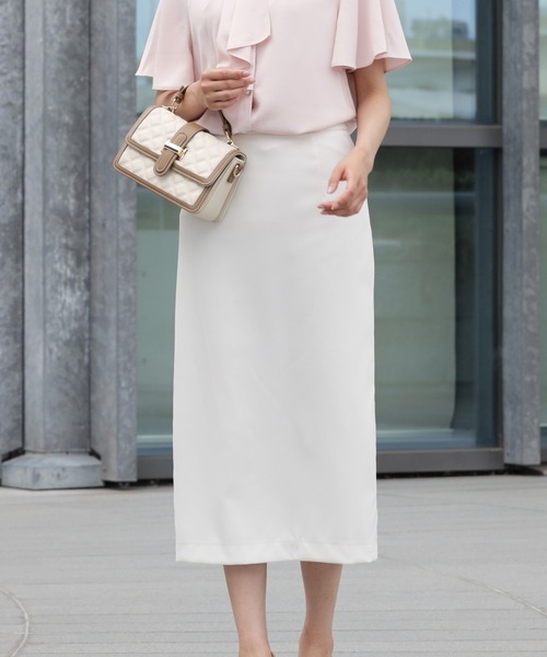 DRESS PLUS(ドレスプラス)の「深スリットのきれいめタイトスカート(スカート・レディース・ベージュ/ブラック/ホワイト・M/S/L)」の15枚目の写真