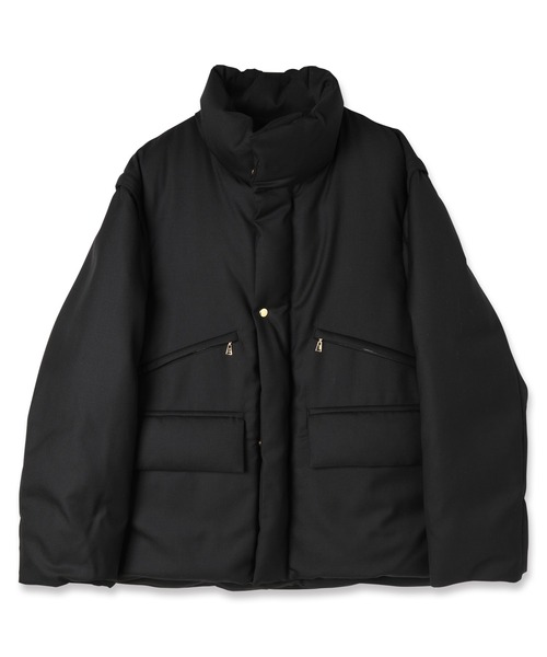 CULLNI(クルニ)の「High Count Twill Removable Sleeves Down Jacket(ダウンジャケット/コート・メンズ・グレー/ブラック・1/2/0)」の13枚目の写真