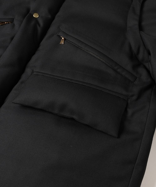 CULLNI(クルニ)の「High Count Twill Removable Sleeves Down Jacket(ダウンジャケット/コート・メンズ・グレー/ブラック・1/2/0)」の16枚目の写真