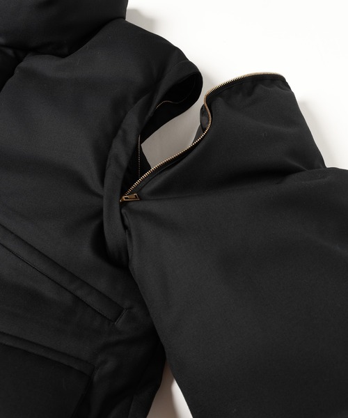 CULLNI(クルニ)の「High Count Twill Removable Sleeves Down Jacket(ダウンジャケット/コート・メンズ・グレー/ブラック・1/2/0)」の18枚目の写真
