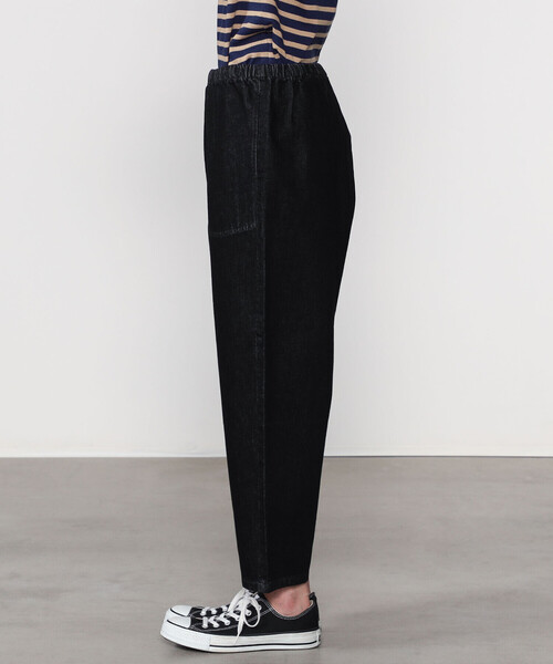 DANTON（ダントン）の「DANTON | ブラックデニム イージーパンツ WOMEN