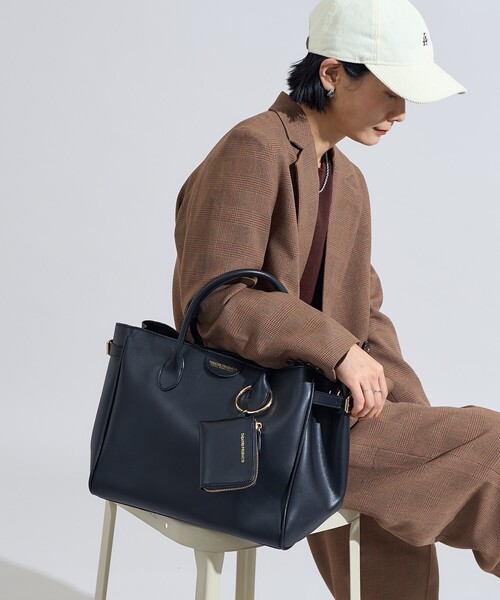 FREAK'S STORE(フリークスストア)の「THEATRE PRODUCTS × FREAK'S STORE/シアタープロダクツ 別注 2WAY ボストンバッグ/A4サイズトートバッグ/ショルダーバッグ(ショルダーバッグ・レディース・ブラック/ブラウン/ベージュ・ONE SIZE)」の4枚目の写真