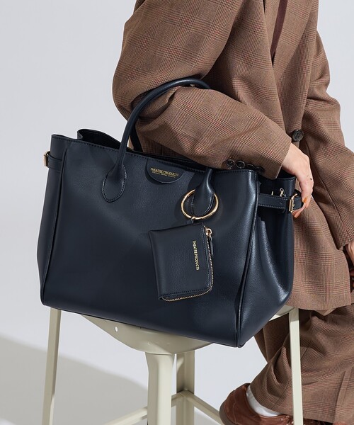 FREAK'S STORE(フリークスストア)の「THEATRE PRODUCTS × FREAK'S STORE/シアタープロダクツ 別注 2WAY ボストンバッグ/A4サイズトートバッグ/ショルダーバッグ(ショルダーバッグ・レディース・ブラック/ブラウン/ベージュ・ONE SIZE)」の7枚目の写真
