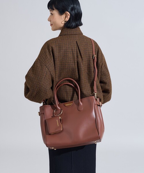 FREAK'S STORE(フリークスストア)の「THEATRE PRODUCTS × FREAK'S STORE/シアタープロダクツ 別注 2WAY ボストンバッグ/A4サイズトートバッグ/ショルダーバッグ(ショルダーバッグ・レディース・ブラック/ブラウン/ベージュ・ONE SIZE)」の9枚目の写真