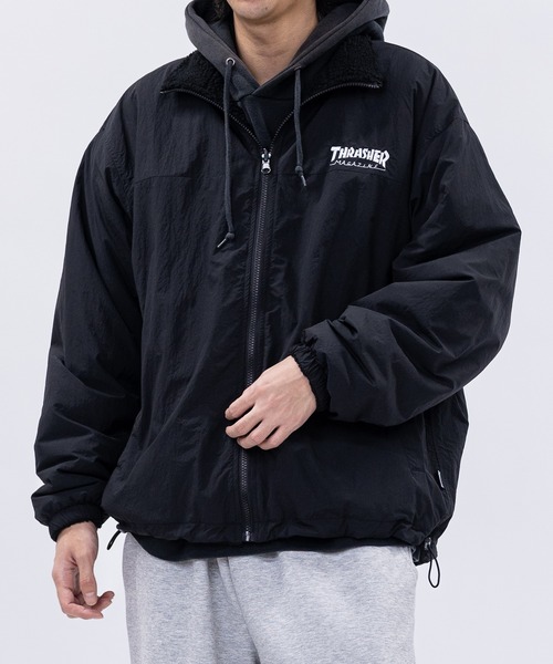 セール】【at】〔THRASHER/スラッシャー〕ナイロン＆シープボア