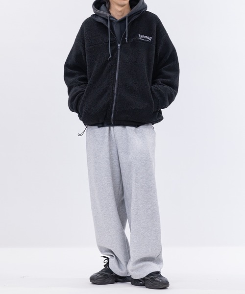 スラッシャー　セットアップ　ネイビー セール】【at】〔THRASHER/スラッシャー〕ナイロン＆シープボア