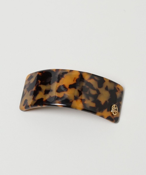 A part by（アパートバイ）の「ワイドバレッタ（バレッタ/ヘアクリップ・レディース・ブラック/ブラウン・FREE）」の4枚目の写真