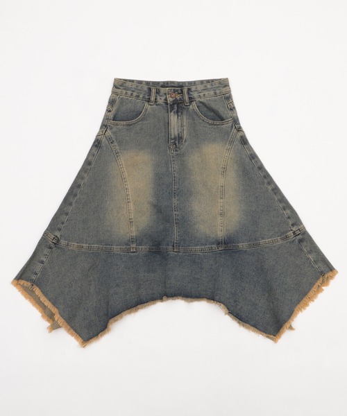 dispark（ディスパーク）の「DISPARK/ウオッシュヘムデニムスカート（デニムスカート・レディース・インディゴブルー・SMALL/MEDIUM）」の7枚目の写真