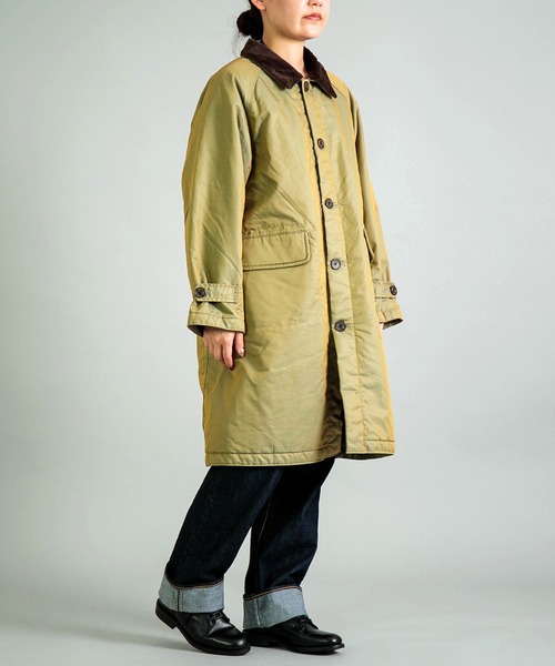 OMNIGOD（オムニゴッド）の「[OMNIGOD womens / オムニゴッド] TCギャバ フレンチワークコート（ダウンジャケット/コート・レディース・オリーブ/ベージュ・0）」の8枚目の写真