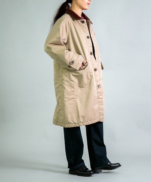 OMNIGOD（オムニゴッド）の「[OMNIGOD womens / オムニゴッド] TCギャバ フレンチワークコート（ダウンジャケット/コート・レディース・オリーブ/ベージュ・0）」の10枚目の写真