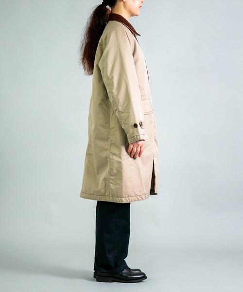 OMNIGOD（オムニゴッド）の「[OMNIGOD womens / オムニゴッド] TCギャバ フレンチワークコート（ダウンジャケット/コート・レディース・オリーブ/ベージュ・0）」の12枚目の写真