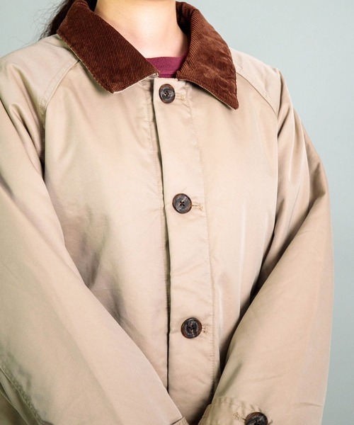 OMNIGOD（オムニゴッド）の「[OMNIGOD womens / オムニゴッド] TCギャバ フレンチワークコート（ダウンジャケット/コート・レディース・オリーブ/ベージュ・0）」の14枚目の写真