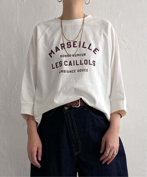 LBC(エルビーシー)の「【インフルエンサー着用】コットンラグラン7分袖Tシャツ(Tシャツ/カットソー・レディース・ブラウン/ホワイト/チャコールグレー/ブルー/オフホワイト・M/L)」の3枚目の写真