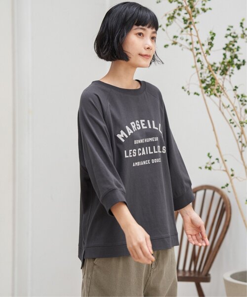 LBC（エルビーシー）の「【※なくなり次第終了※】コットンラグラン7分袖Tシャツ（Tシャツ/カットソー・レディース・ブラウン/ホワイト/チャコールグレー・M/L）」の15枚目の写真
