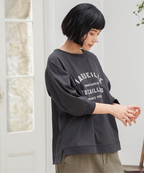 LBC（エルビーシー）の「【※なくなり次第終了※】コットンラグラン7分袖Tシャツ（Tシャツ/カットソー・レディース・ブラウン/ホワイト/チャコールグレー・M/L）」の16枚目の写真