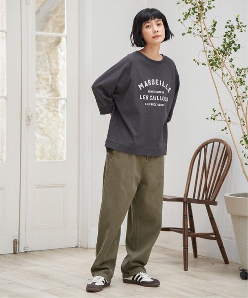 LBC（エルビーシー）の「【※なくなり次第終了※】コットンラグラン7分袖Tシャツ（Tシャツ/カットソー・レディース・ブラウン/ホワイト/チャコールグレー・M/L）」の19枚目の写真