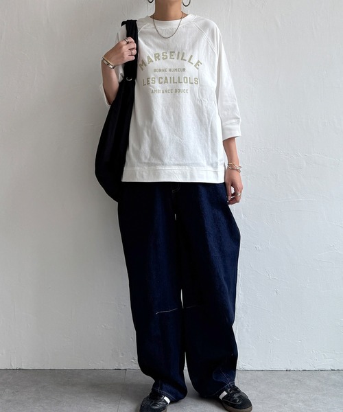 LBC（エルビーシー）の「【※なくなり次第終了※】コットンラグラン7分袖Tシャツ（Tシャツ/カットソー・レディース・ブラウン/ホワイト/チャコールグレー・M/L）」の12枚目の写真