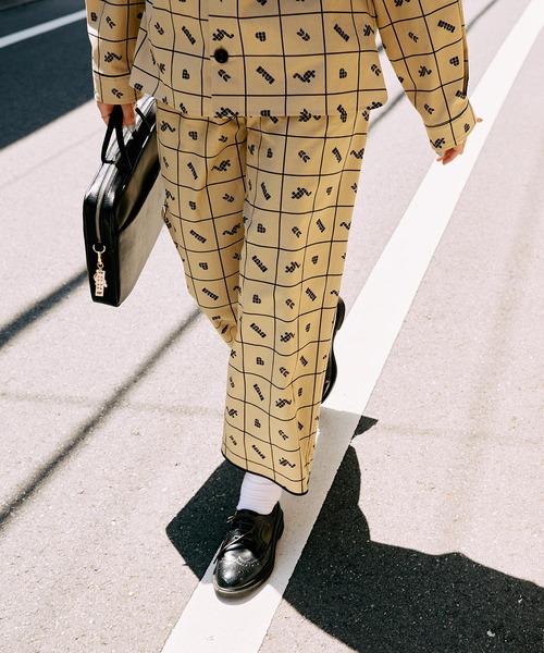 I am I in fact...(アイアムアイインファクト)の「●BLOCK TILE CHECK パンツ(その他パンツ・レディース・ベージュ/ブラック・FREE)」の20枚目の写真