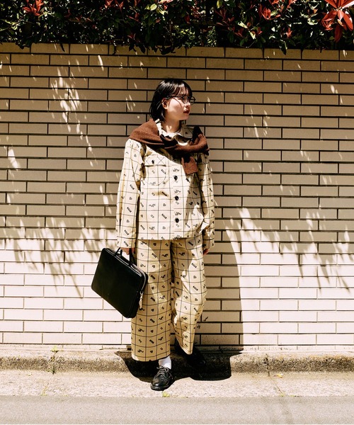 I am I in fact...(アイアムアイインファクト)の「●BLOCK TILE CHECK パンツ(その他パンツ・レディース・ベージュ/ブラック・FREE)」の18枚目の写真