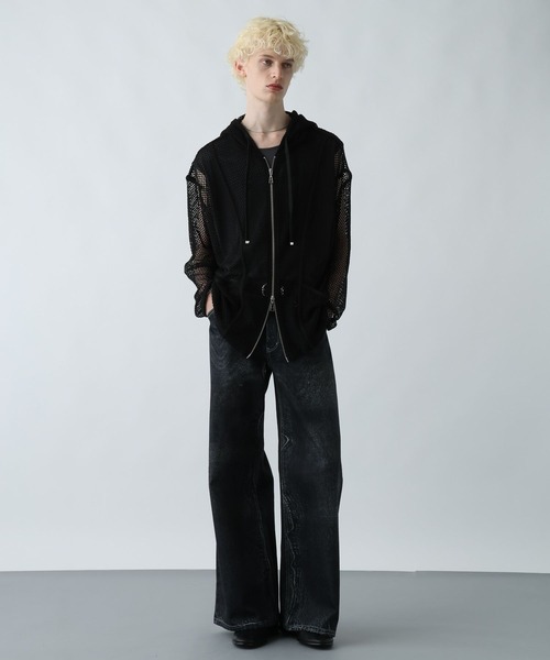 セール】ズラシプリントデニムパンツ(HARE)（デニムパンツ）｜HARE