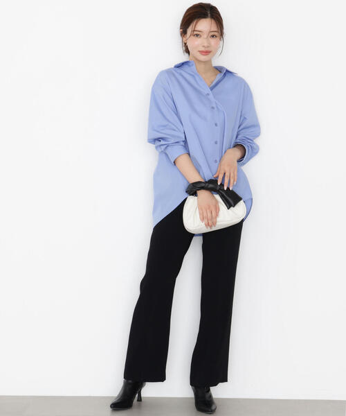 PROPORTION BODY DRESSING(プロポーションボディドレッシング)の「<ウォッシャブル>美脚パンツ / 1215230900(その他パンツ・レディース・ベージュ/ブラック・SMALL/P/S/MEDIUM)」の2枚目の写真