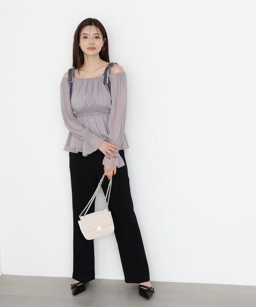 PROPORTION BODY DRESSING(プロポーションボディドレッシング)の「<ウォッシャブル>美脚パンツ / 1215230900(その他パンツ・レディース・ベージュ/ブラック・SMALL/P/S/MEDIUM)」の10枚目の写真