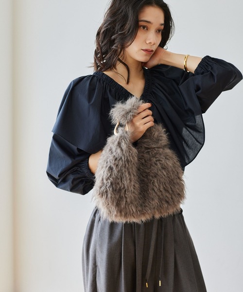 LE VERNIS（ル・ベルニ）の「BARNYARDSTORM / 【LE VERNIS(ルベルニ)】別注 / カラビナファーバッグ（トートバッグ・レディース・モカ/ベージュ・FREE）」の4枚目の写真