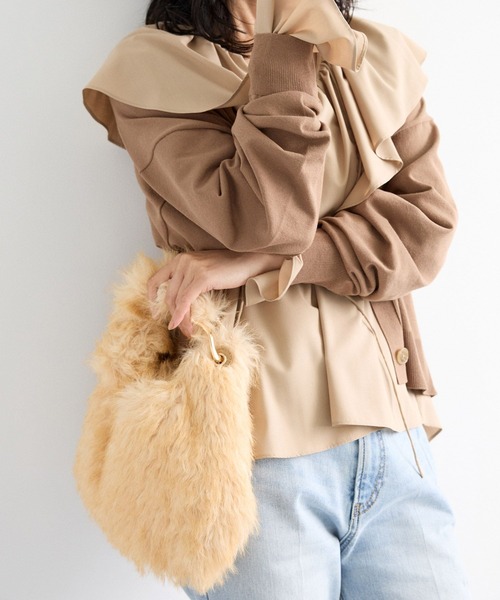 LE VERNIS（ル・ベルニ）の「BARNYARDSTORM / 【LE VERNIS(ルベルニ)】別注 / カラビナファーバッグ（トートバッグ・レディース・モカ/ベージュ・FREE）」の14枚目の写真