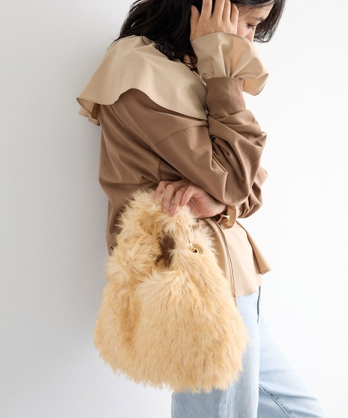 LE VERNIS（ル・ベルニ）の「BARNYARDSTORM / 【LE VERNIS(ルベルニ)】別注 / カラビナファーバッグ（トートバッグ・レディース・モカ/ベージュ・FREE）」の15枚目の写真