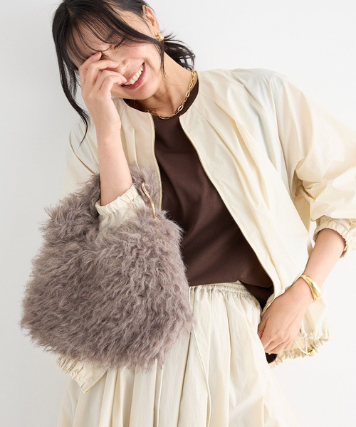 LE VERNIS（ル・ベルニ）の「BARNYARDSTORM / 【LE VERNIS(ルベルニ)】別注 / カラビナファーバッグ（トートバッグ・レディース・モカ/ベージュ・FREE）」の18枚目の写真