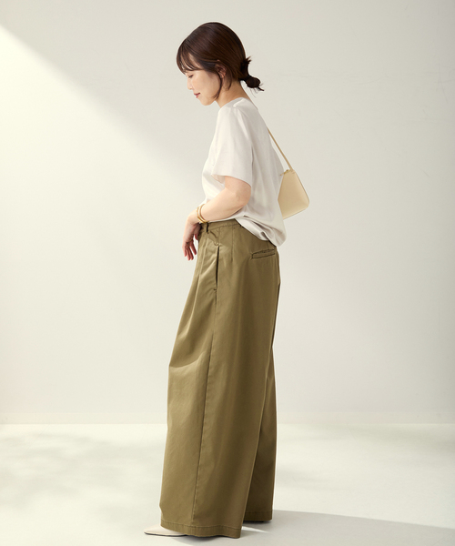 Plage 24AW R’IAM WIDE チノパンツ キャメル 38 plage（プラージュ）の「R'IAM WIDE チノパンツ（チノパンツ