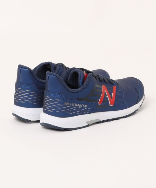 NEW BALANCE(ニューバランス)の「new balance ニューバランス NB HANZO J SYNTHETIC LACE【超軽量】キッズスニーカー 運動会 ひも靴 子供靴(NBハンゾーJシンセティックレース) YPHNZSM1 ブルー(スニーカー・キッズ・ブルー系その他2・22.0cm/22.5cm/23.0cm/23.5cm/24.0cm/24.5cm/25.0cm)」の2枚目の写真
