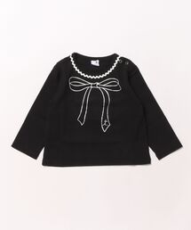 リボンプリントTシャツ