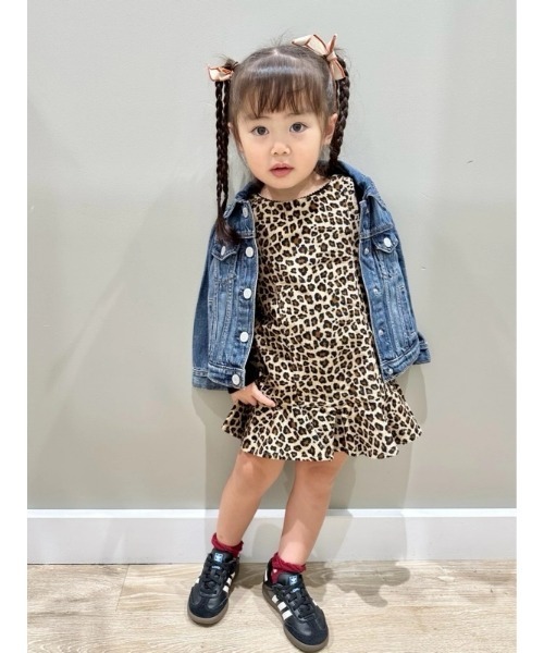 GAP（ギャップ）の「コーデュロイ ジャンパースカートコーデセット (幼児・ベビー)（ワンピース・キッズ・ピンク/レオパード・80ｃｍ/90cm/100cm/110cm/95cm/70cm/105cm）」の7枚目の写真