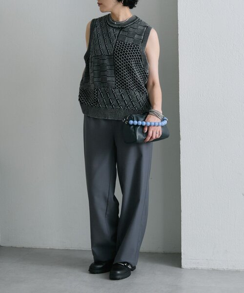 ear PAPILLONNER（イアパピヨネ）の「ボールハンドル2WAYショルダーバッグ（ショルダーバッグ・レディース・ベージュ系その他/ネイビー・FREE）」の3枚目の写真