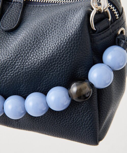 ear PAPILLONNER（イアパピヨネ）の「ボールハンドル2WAYショルダーバッグ（ショルダーバッグ・レディース・ベージュ系その他/ネイビー・FREE）」の5枚目の写真