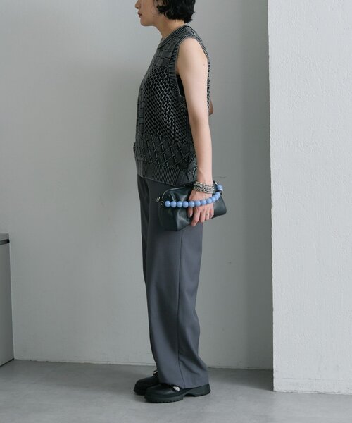 ear PAPILLONNER（イアパピヨネ）の「ボールハンドル2WAYショルダーバッグ（ショルダーバッグ・レディース・ベージュ系その他/ネイビー・FREE）」の11枚目の写真