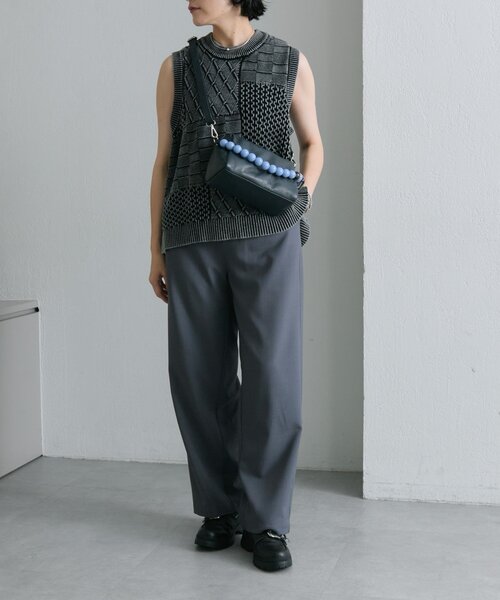 ear PAPILLONNER（イアパピヨネ）の「ボールハンドル2WAYショルダーバッグ（ショルダーバッグ・レディース・ベージュ系その他/ネイビー・FREE）」の13枚目の写真