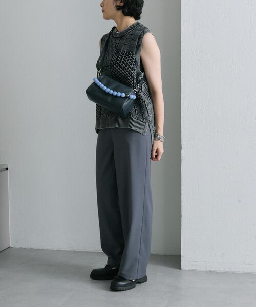 ear PAPILLONNER（イアパピヨネ）の「ボールハンドル2WAYショルダーバッグ（ショルダーバッグ・レディース・ベージュ系その他/ネイビー・FREE）」の14枚目の写真