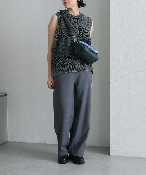 ear PAPILLONNER（イアパピヨネ）の「ボールハンドル2WAYショルダーバッグ（ショルダーバッグ・レディース・ベージュ系その他/ネイビー・FREE）」の15枚目の写真