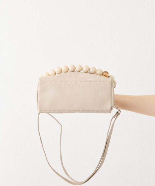 ear PAPILLONNER（イアパピヨネ）の「ボールハンドル2WAYショルダーバッグ（ショルダーバッグ・レディース・ベージュ系その他/ネイビー・FREE）」の22枚目の写真