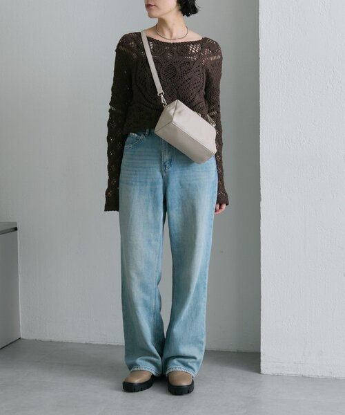 ear PAPILLONNER 牛革 本革 ボールハンドルショルダー レッド 貴重】 ear PAPILLONNER 牛革 ボールハンドルショルダー 赤